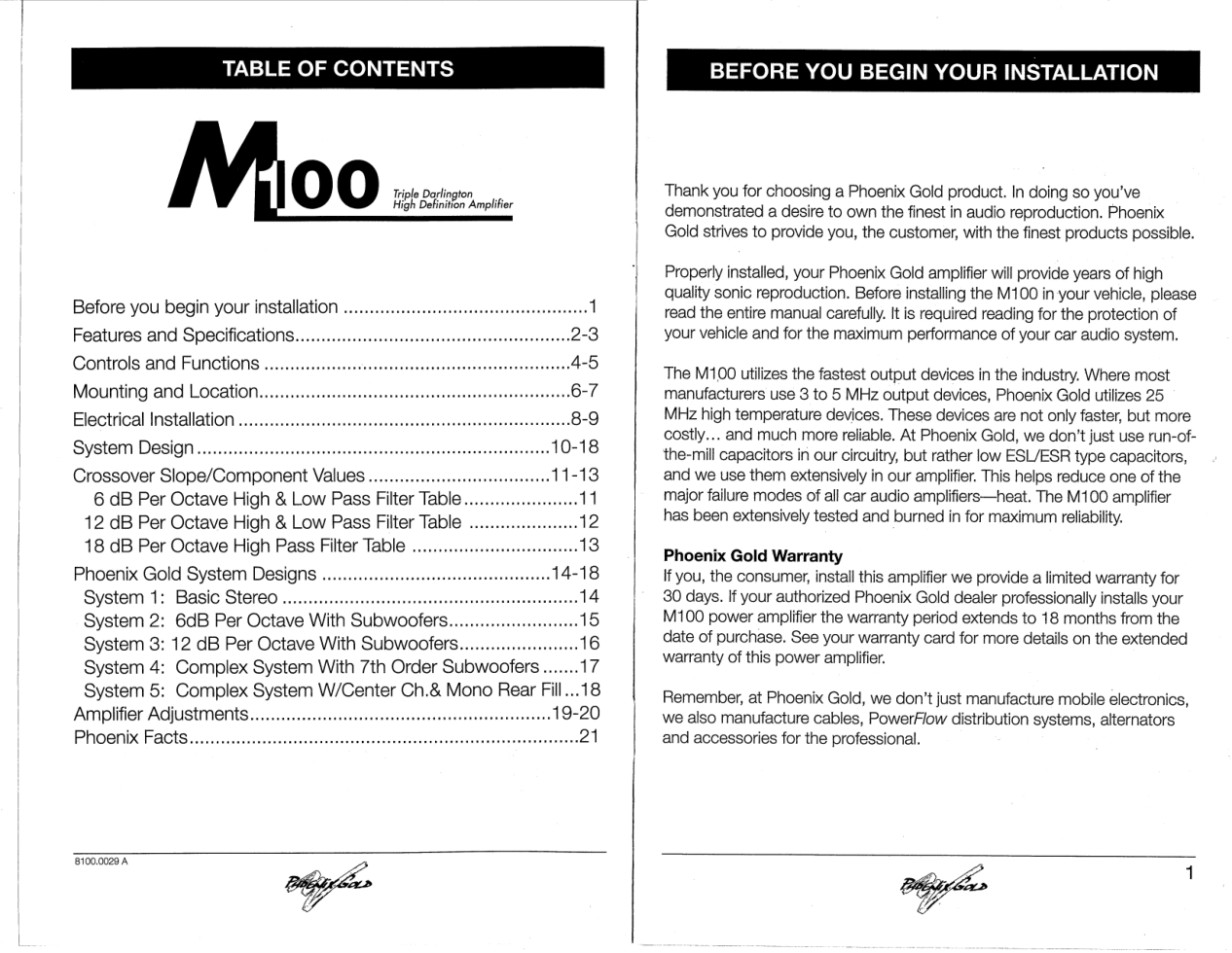 M100 manual page 2