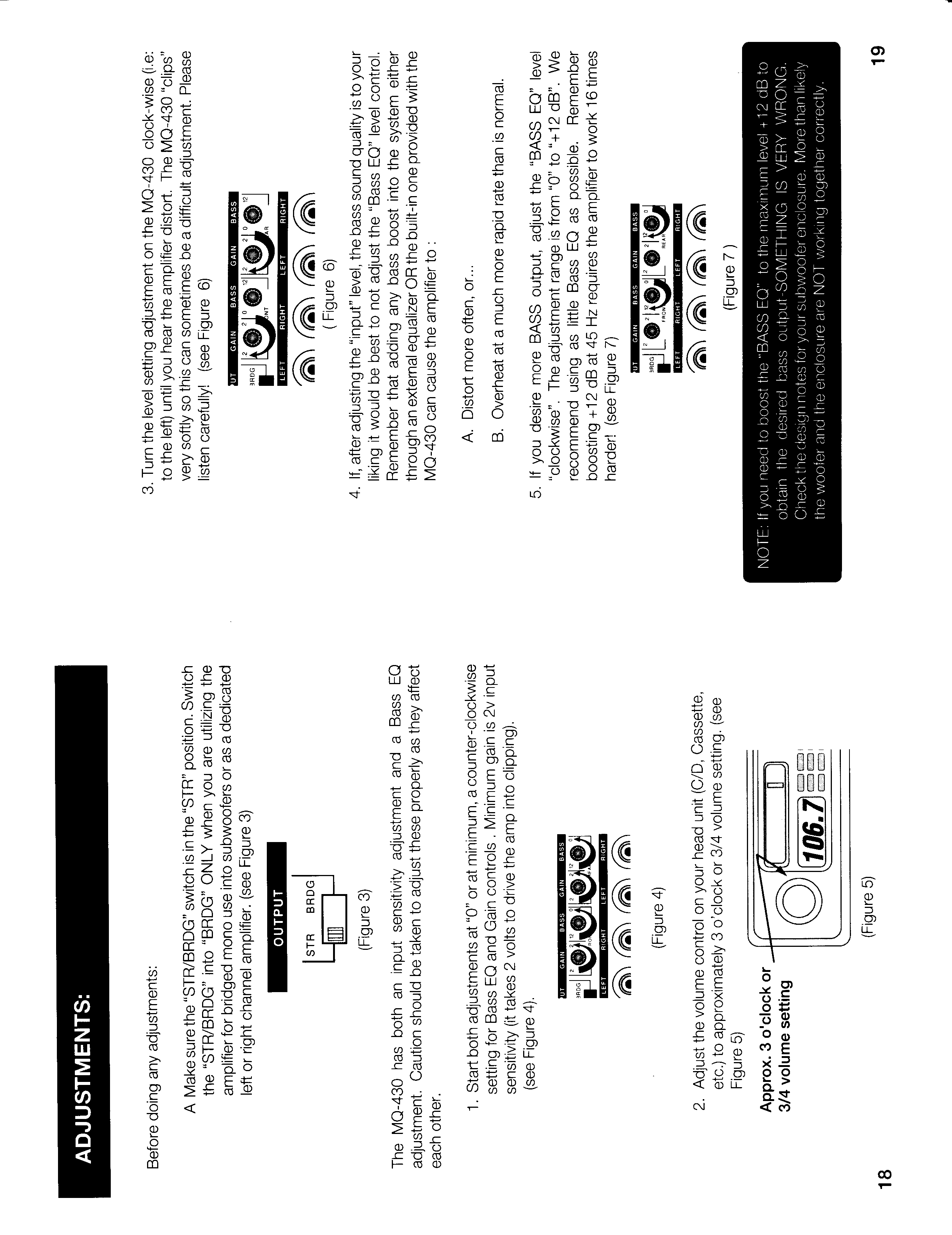 MQ-430 adjustments