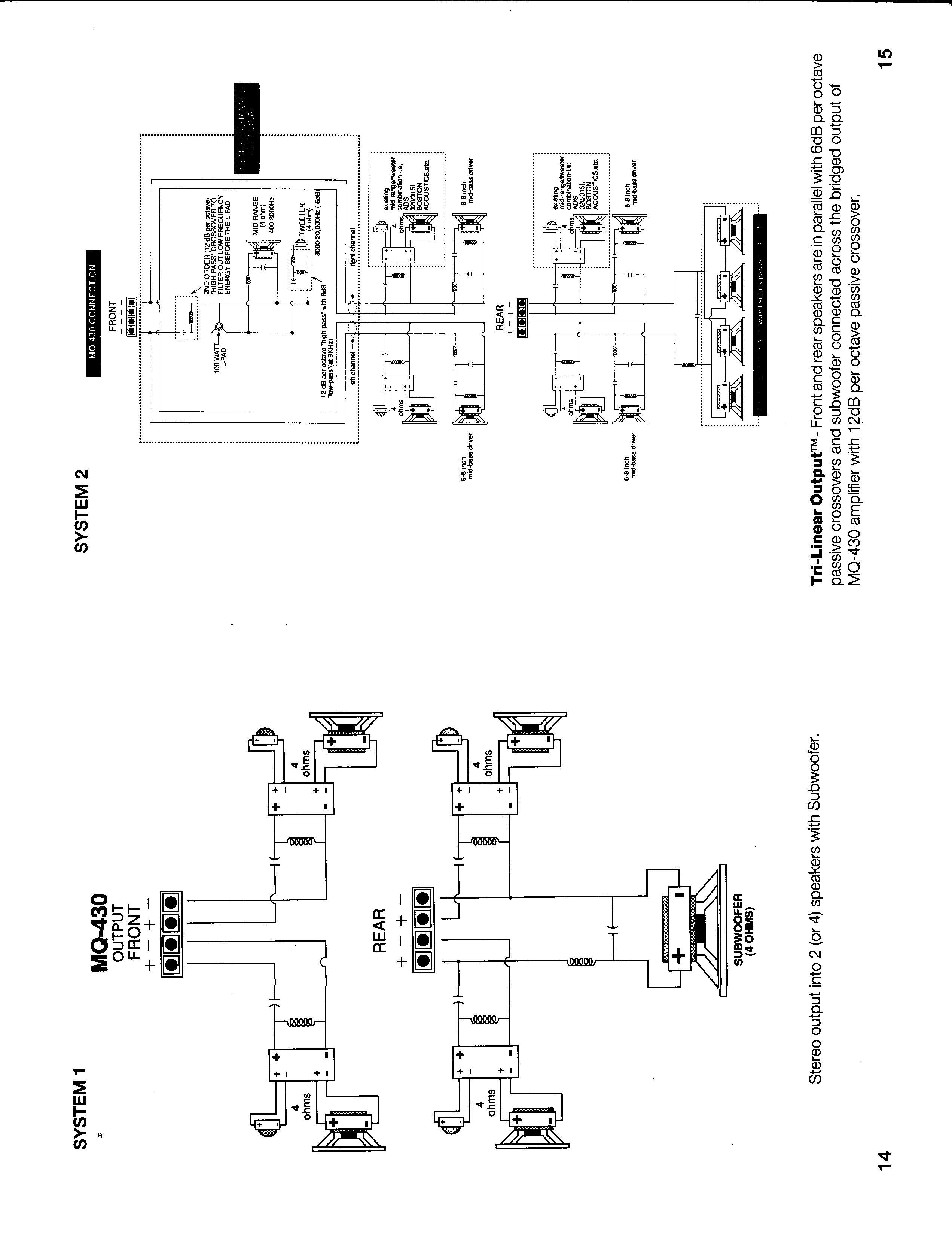 MQ-430 system wiring diagrams 1-2