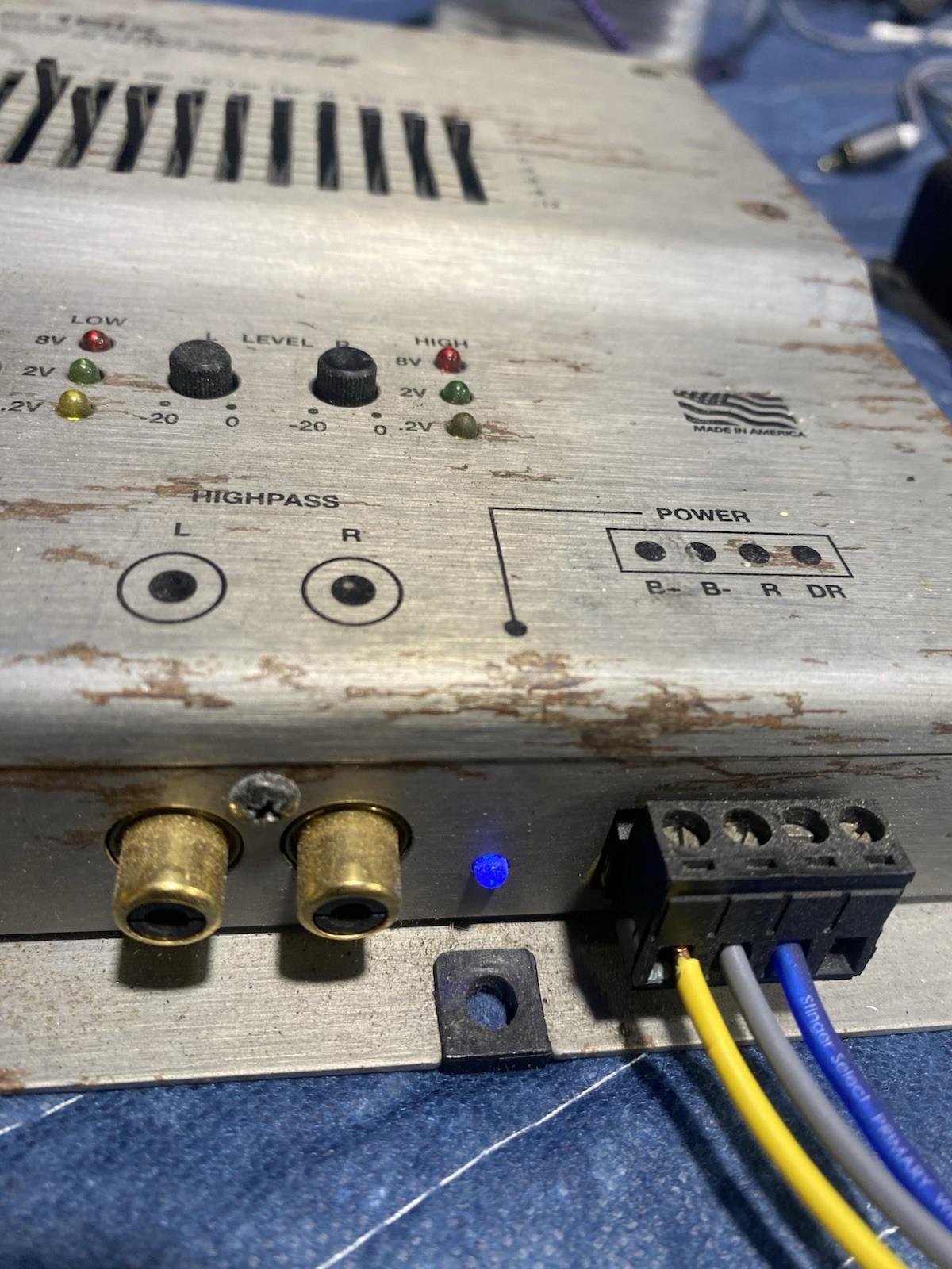 EQ-215X front control panel detail